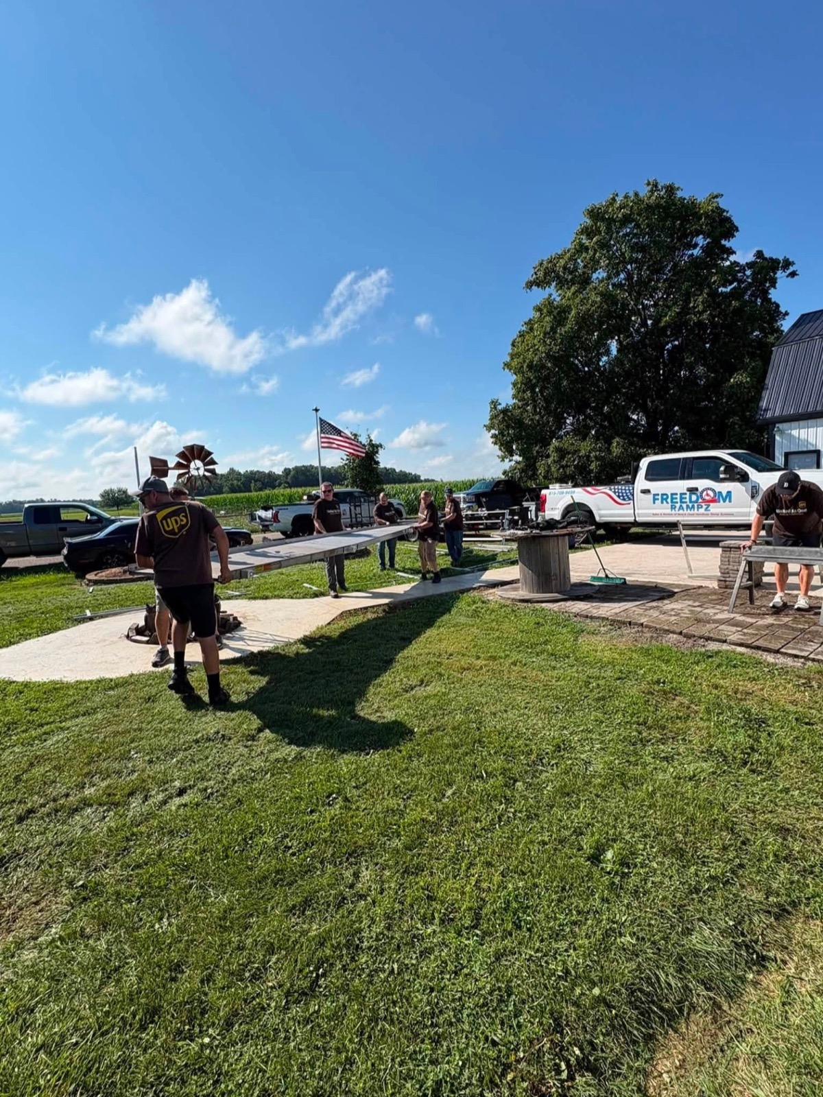 Wheelchair Ramp Installation completed in Morris, IL