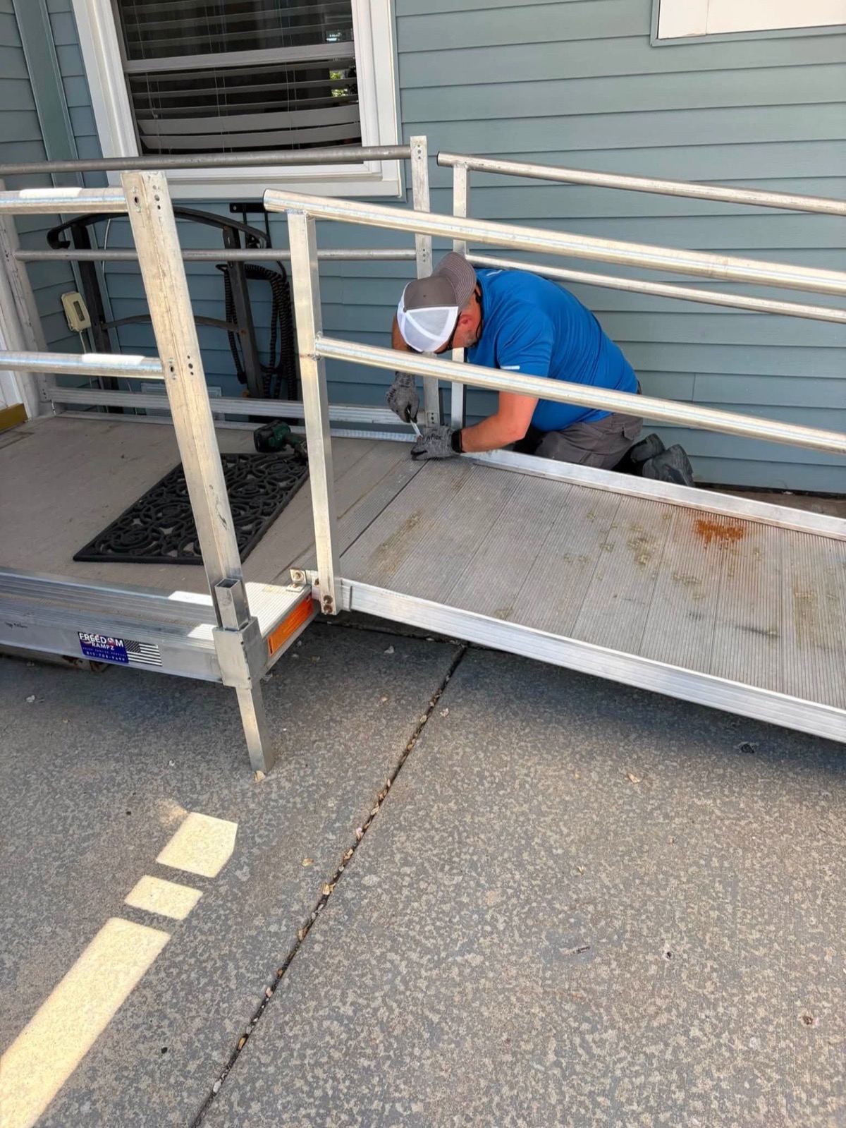 Wheelchair Ramp Installation completed in New Lenox, IL