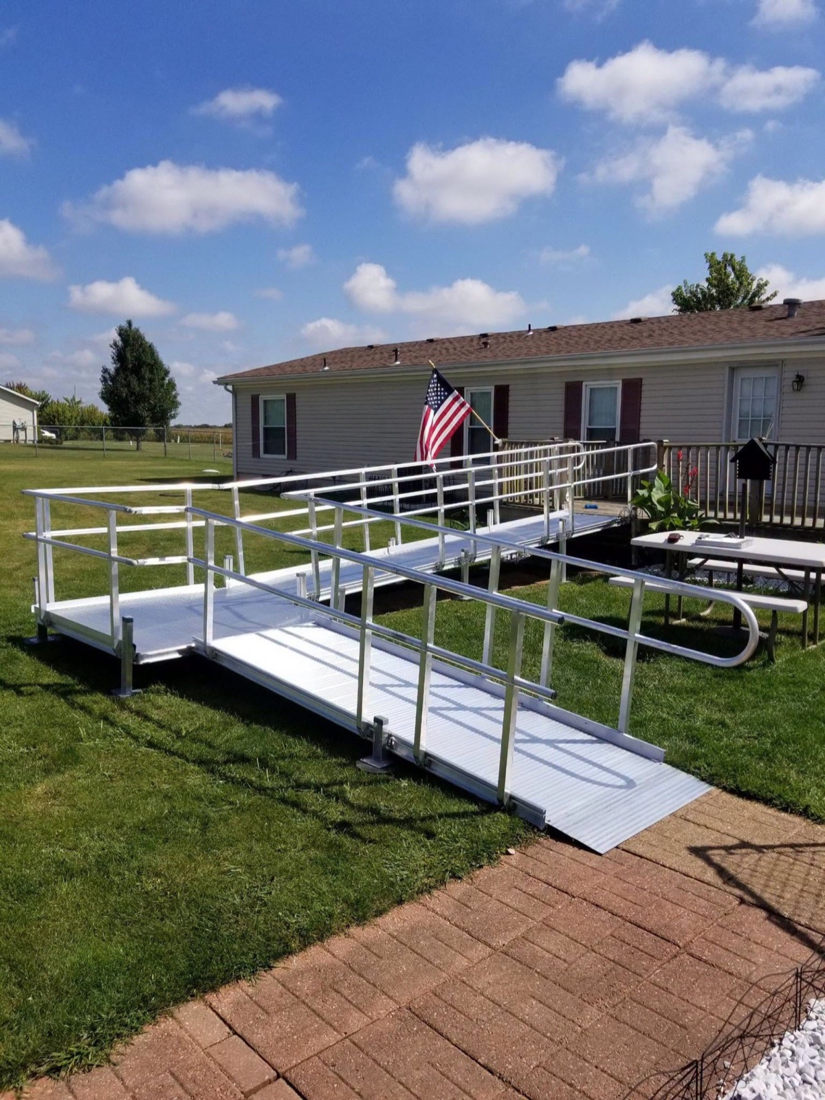 Wheelchair Ramp Installation completed in Joliet, IL